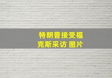 特朗普接受福克斯采访 图片